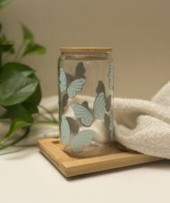 Alternative view of Butterfly Color Changing Drinking Glass