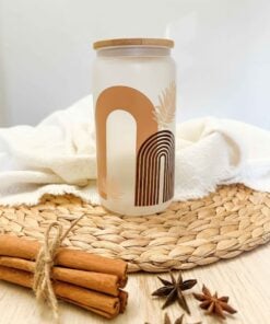pampas drinking glass frosted