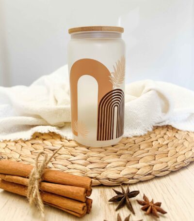 pampas drinking glass frosted