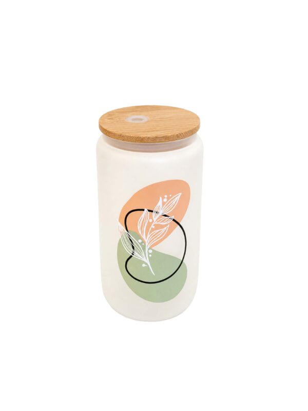 Wild Flower Drinking Glass - Frosted