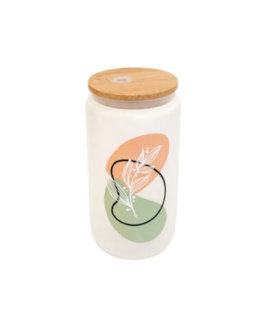 Wild Flower Drinking Glass - Frosted