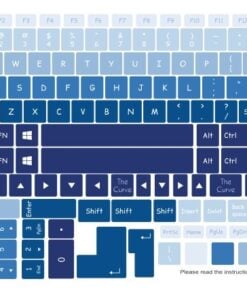 blue ombre keyboard sticker for all laptop brands