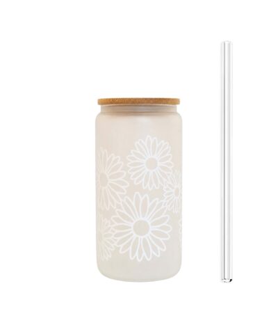 daisy cup with bamboo lid