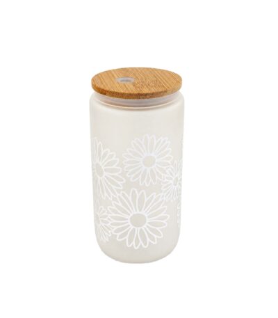 daisy cup with bamboo lid