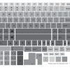gray ombre keyboard sticker for all laptop brands