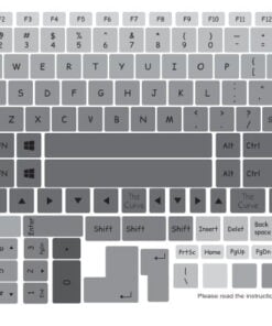 gray ombre keyboard sticker for all laptop brands