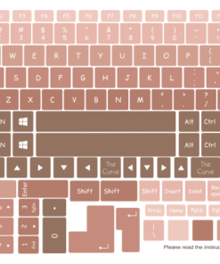 neutral ombre keyboard sticker for all laptop brands