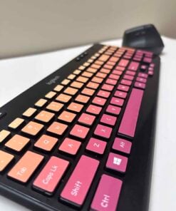 Alternative view of Orange Purple Ombre Keyboard Sticker