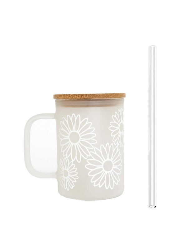 daisy mug with bamboo lid