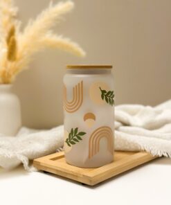 Crescent drinking Glass- Frosted