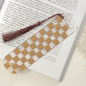 checkered bookmark