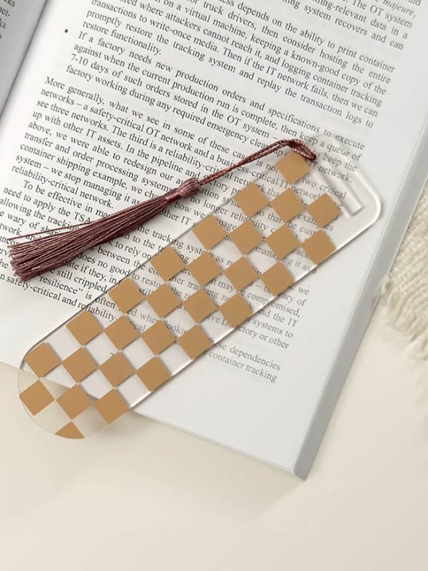 checkered bookmark