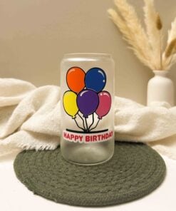 Happy Birthday Color Changing Drinking Glass