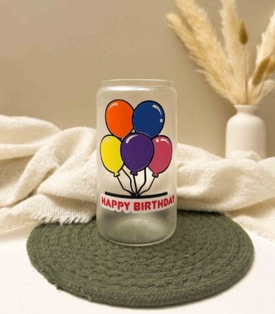 Happy Birthday Color Changing Drinking Glass