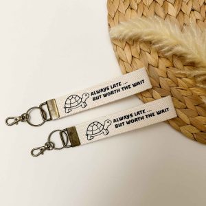 turtle wristlet keychain