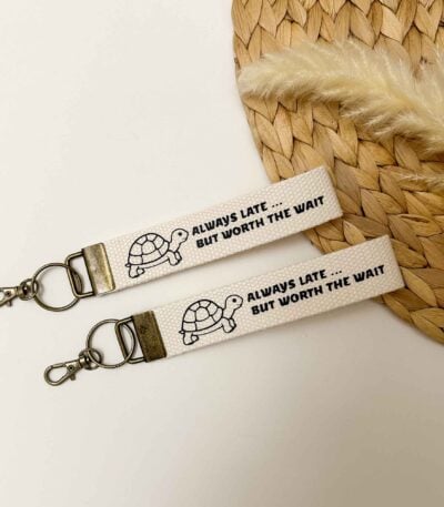 turtle wristlet keychain