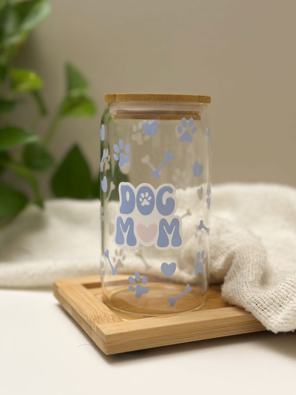 Dog MOM Color changing Drinking Glass