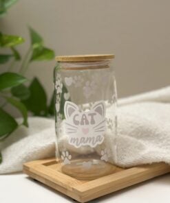 Alternative view of Cat Mama Color Changing Drinking Glass