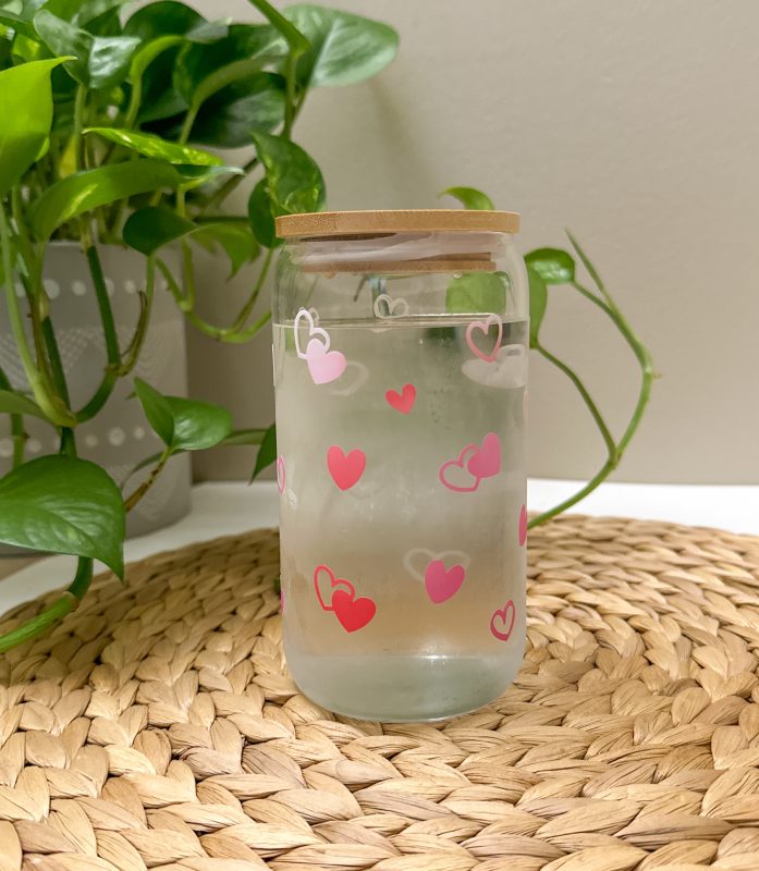 Mini Heart Color Changing Drinking Glass