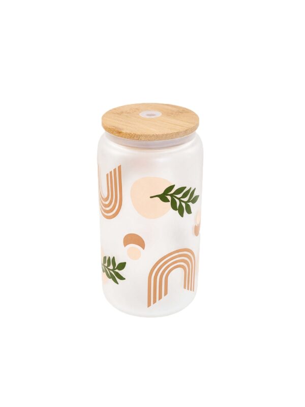 crescent cup with bamboo lid