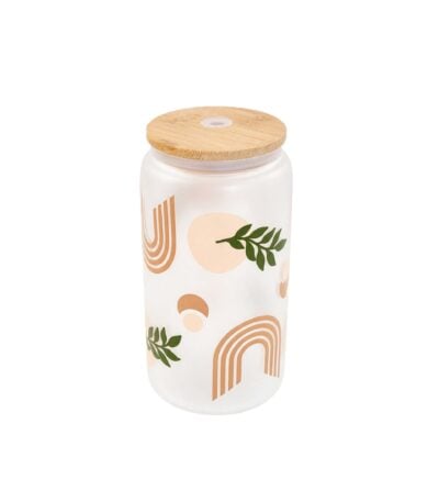crescent cup with bamboo lid