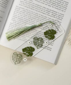 monstera leaf bookmark