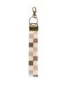 Wristlet Keychain Lanyard - Boho Checkered