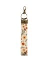 Wristlet Keychain Lanyard - Boho Flower