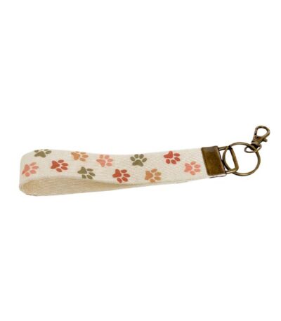 Wristlet Keychain Lanyard - Boho Paw