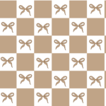 Bow Checkered pattern
