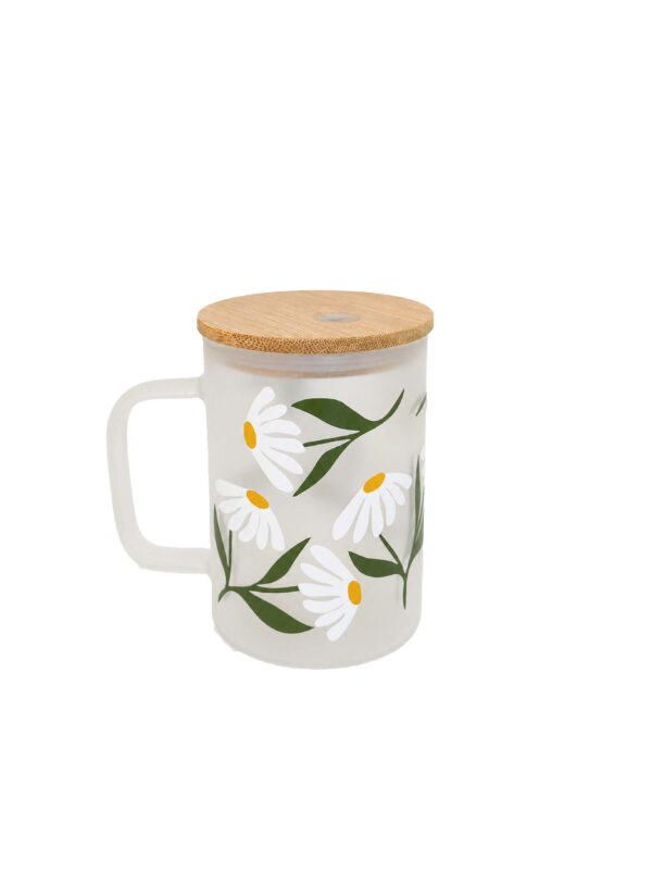 chamomile mug with bamboo lid