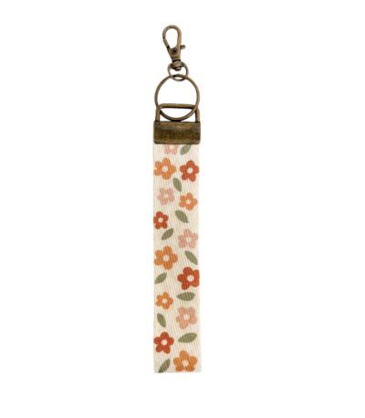 Wristlet Keychain Lanyard - Mix Daisy