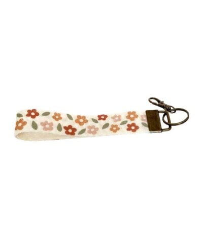 Wristlet Keychain Lanyard - Mix Daisy