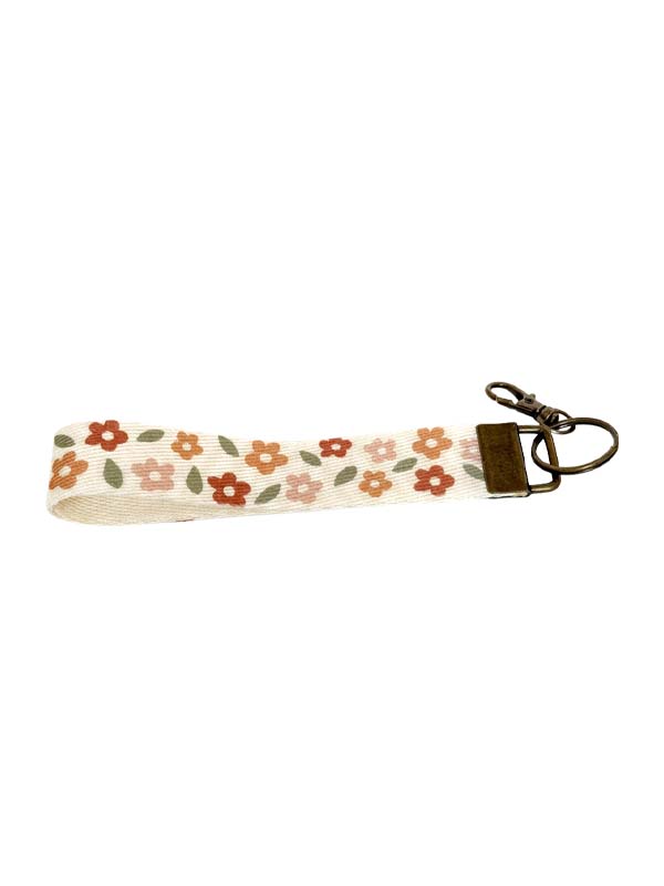 Wristlet Keychain Lanyard - Mix Daisy