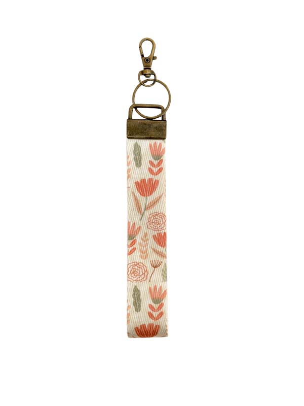 Wristlet Keychain Lanyard - Tulip