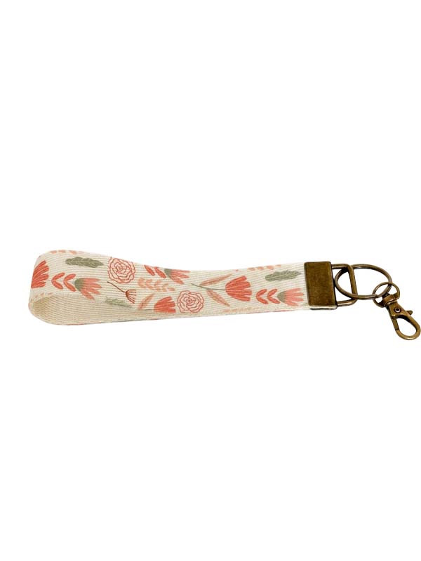 Wristlet Keychain Lanyard - Tulip