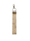 Wristlet Keychain Lanyard - White Daisy