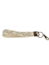 wristlet keychain lanyard wild flower pattern